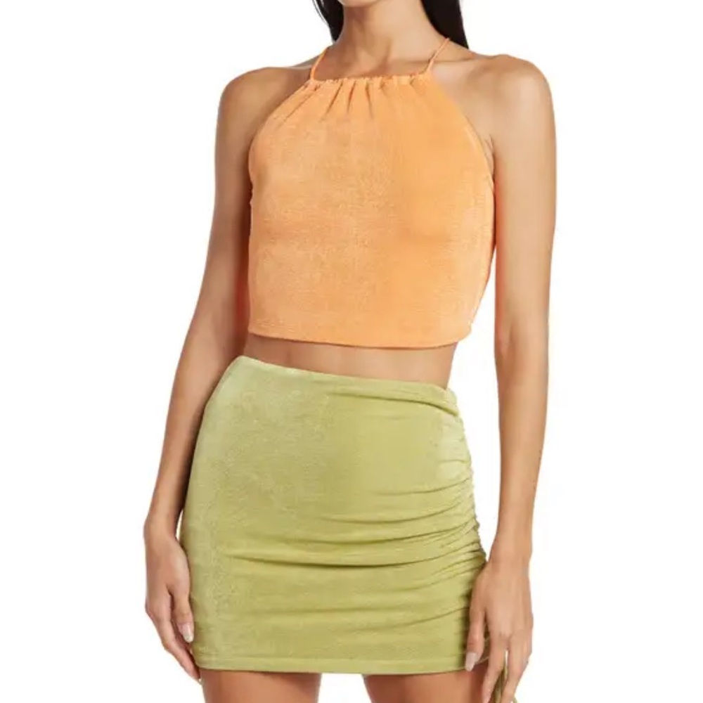 Orange Halter Top